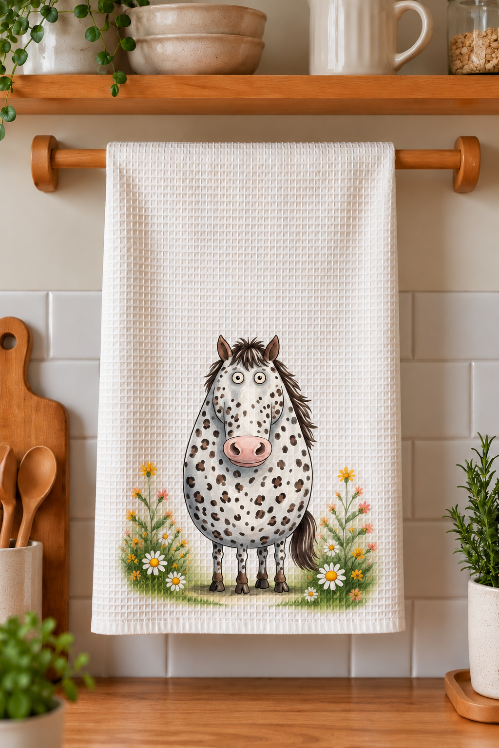 Spotted Horse Tea Towel