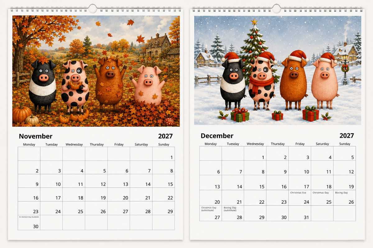 Piggy Calendar