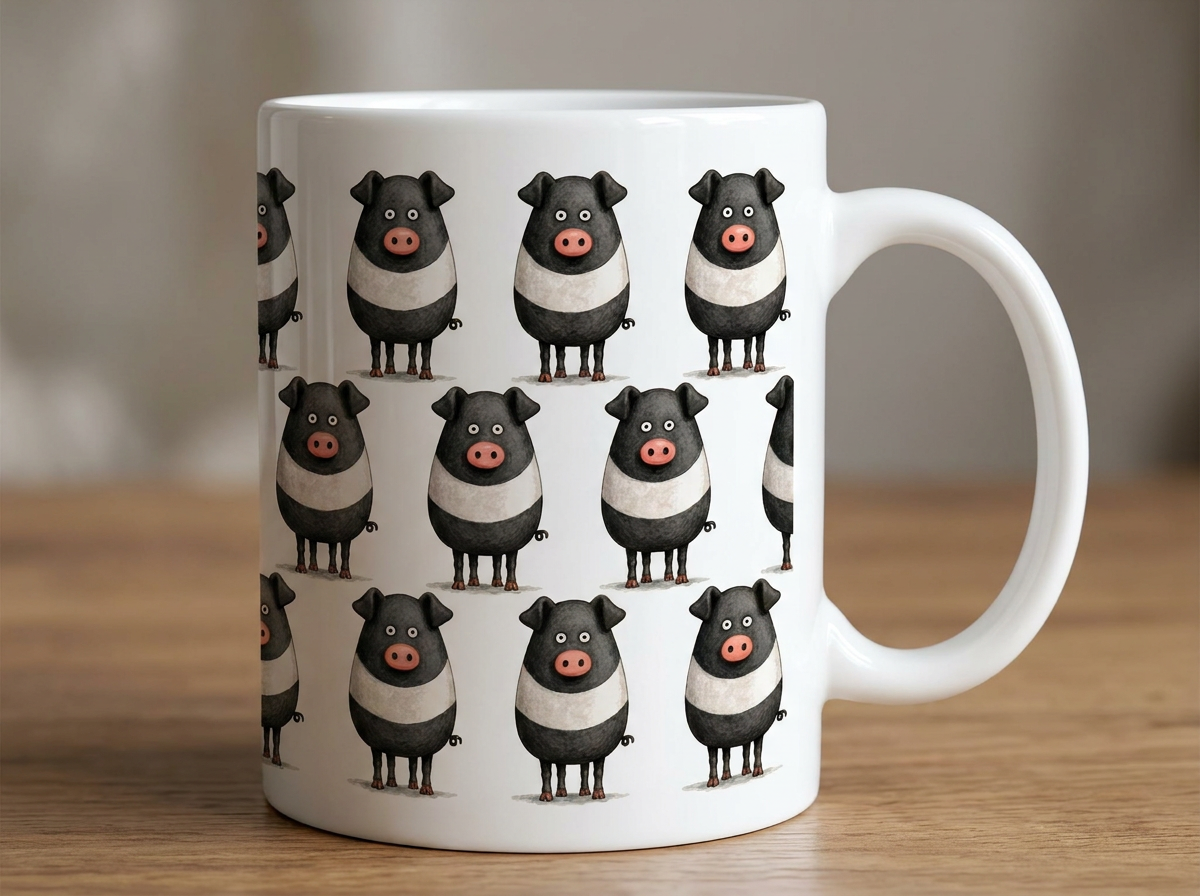 Saddleback Pig Mug
