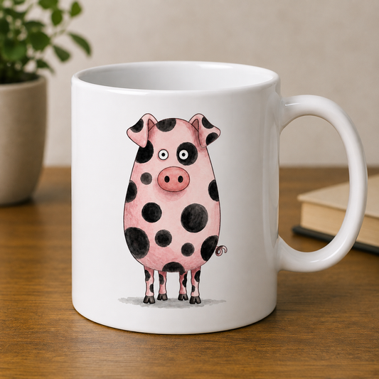 Spotted Pig Character Mug