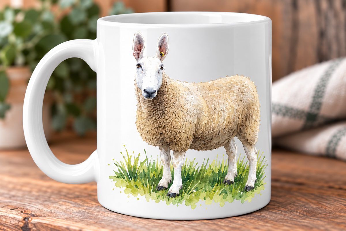 Border Leicester Sheep Mug