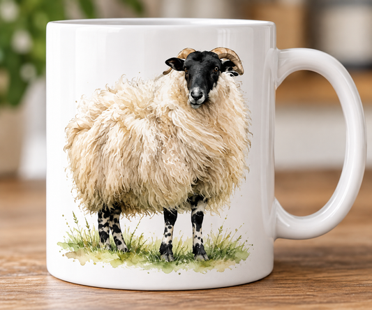 Scottish Blackface Sheep Mug