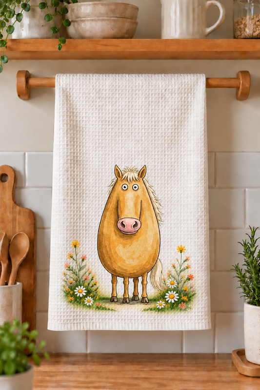 Palomino Horse Tea Towel