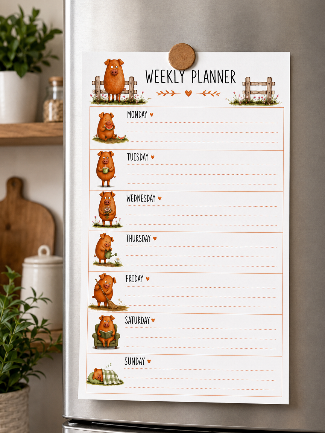 Piggy Weekly Planner