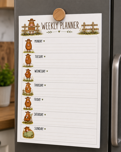 Cow Weekly Planner
