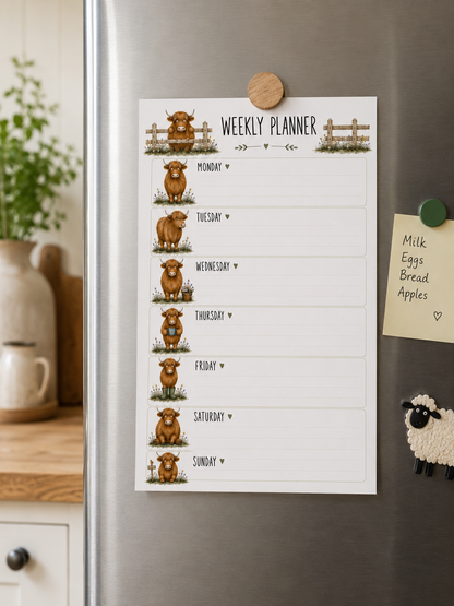 Cow Weekly Planner