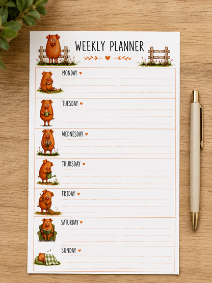 Piggy Weekly Planner