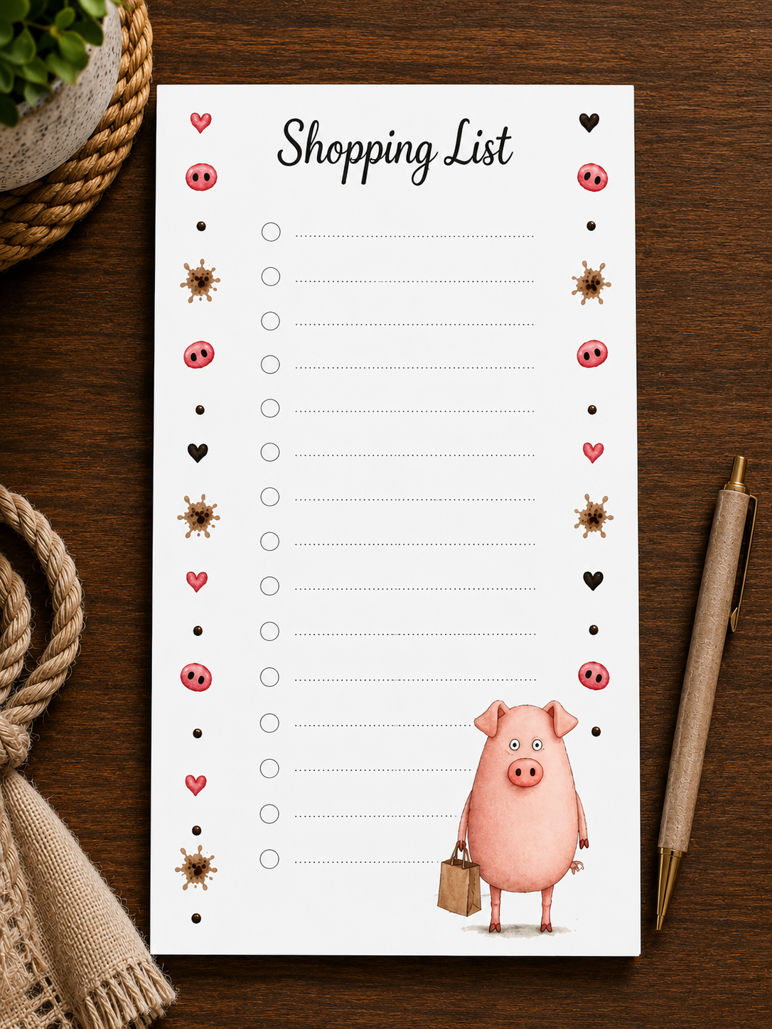 Piggy Shopping List