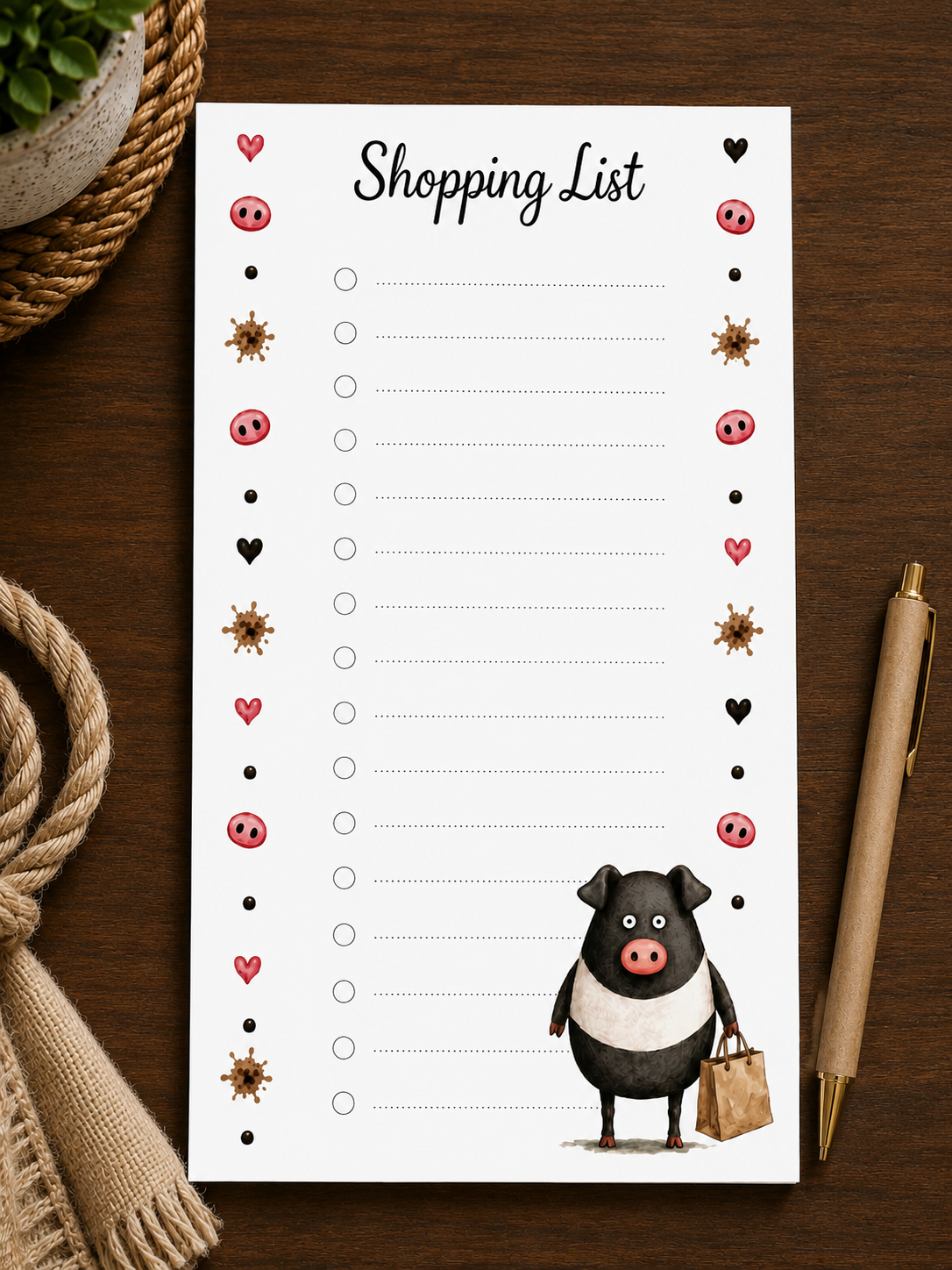 Piggy Shopping List